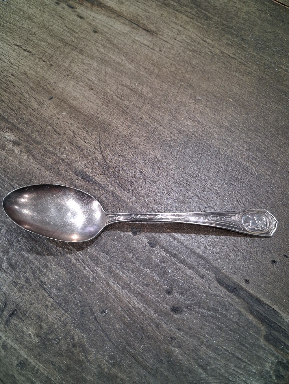 Vintage 1920's Promotional Silver Plated Commerative Gloria Swanson Teaspoon